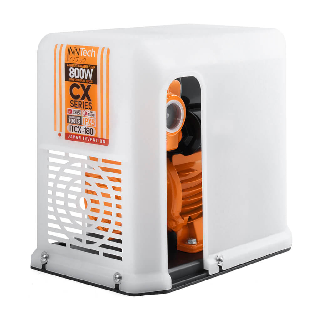ปั๊มน้ำอัตโนมัติ INNTECH รุ่น ITCX-180 CX SERIES 800W ฝาครอบสีขาว_2